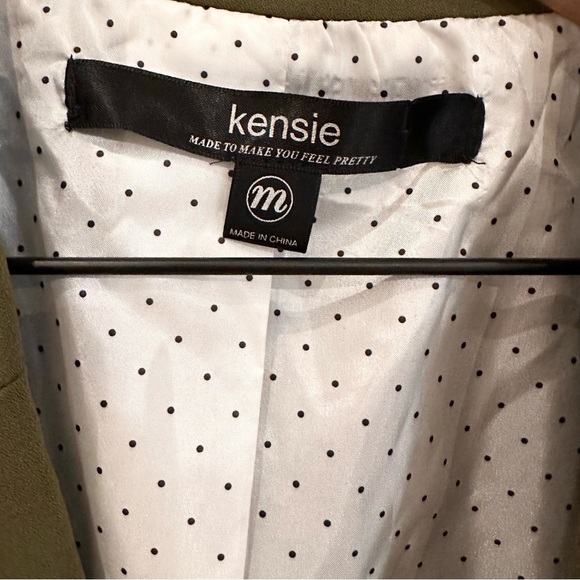 Kensie Crepe Green Women's Blazer Suit Jacket Medium - Picture 4 of 7